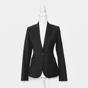 J Crew 4 Super 110s black blazer